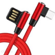 Kabel Libox USB Type A - USB Type C M/M 1 m Red (1001041) - obraz 1