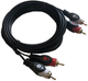 Kabel Libox 2x RCA - 2x RCA M/M 5 m Black (KAB-POŁ-0041) - obraz 2