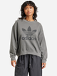 Світшот оверсайз жіночий adidas Washed Trefoil IN2270 S Сірий (4066766807365) - зображення 1