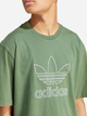 T-shirt męski bawełniany adidas Adicolor Trefoil IR7993 S Oliwkowy (4066759599772) - obraz 3