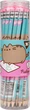 Набір олівців чорнографітних YES Pusheen Stripes трикутні з гумкою тубус 36 шт (280668) (5056574434890) - зображення 1