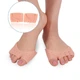 Силіконовий розділювач коректор великого пальця ніг Silicone Foot Pad Beige - изображение 2