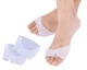 Силіконовий розділювач коректор великого пальця ніг Silicone Foot Pad White - зображення 1