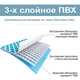 Латка для басейну InPool тканина 3-х шаровий ПВХ, 20х20 см (IP-170075) - зображення 3