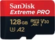 Карта памяти SanDisk 128GB microSDXC C10 UHS-I U3 R170/W90MB/s Extreme Pro V30 + SD (SDSQXCY-128G-GN6MA) - изображение 1