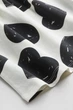 Летнее платье белое в черные сердца H&M 122-128см (400097162) - изображение 2