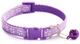 Нашийник для собак і котів з дзвіночком (19-32 cm) Light purple (світлофіолетовий) - зображення 1