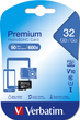 Карта пам'яті Verbatim Premium MicroSDHC 32 GB Class 10 (23942440130) - зображення 2