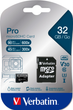 Карта пам'яті Verbatim Pro microSDHC 32GB Class UH-3 + SD-адаптер (23942470410) - зображення 5