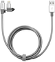 Kabel Verbatim 2w1 USB - Lightning + MicroUSB 1 m Srebrzysty (23942488699) - obraz 2