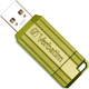 Pendrive Verbatim PinStripe 32GB USB 2.0 Zielony Euc (23942499589) - obraz 1