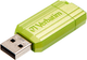 Pendrive Verbatim PinStripe 32GB USB 2.0 Zielony Euc (23942499589) - obraz 3