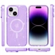 Чехол на Apple iPhone 15 Plus / для айфон 15 плюс + / с функцией MagSafe Purple+Glitter - изображение 2