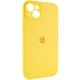 Чехол Fiji Silicone Case Full Camera для Apple iPhone 15 бампер накладка с защитой камеры Bright Yellow - изображение 2