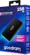 Dysk SSD Goodram HX100 256GB USB 3.2 Type-C TLC Black (SSDPR-HX100-256) Zewnętrzny - obraz 3