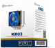 Охолоджувач процесорний універсальний SilverStone Kryton KR03 (AM4, AM2/AM2+/AM3/AM3+, FM1/FM2/FM2+, 1356/1366, 1150/1151/1155/1156/1200, 775, 3-Pin) - изображение 4