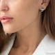 Серьги - кольца в белом золоте с07049 Онікс - изображение 5