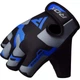 Рукавички XXL для фітнесу RDX F6 Sumblimation Blue XXL - изображение 2