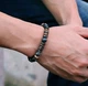 Браслет на руку Homme из обсидиана и дерева для мужчин и женщин, черный с коричневым (85695428) - изображение 3