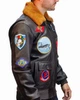 Кожаная куртка Top Gun Official Signature Series Flight Jacket 1.0 M Brown TG1M - изображение 2