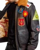Кожаная куртка Top Gun Official Signature Series Flight Jacket 1.0 M Brown TG1M - изображение 3