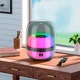 Акустика Hoco Crystal colorful luminous BT speaker BS58 чорна - зображення 5