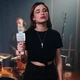 Караоке мікрофон HOCO cantando karaoke microphone BK5 |BT5.0, DSP, 3-6h, TF, USB| біло-блакитний - зображення 6