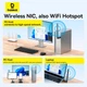 Зовнійшній модем WiFi адаптер Baseus FastJoy Series 150Mbps |2.4GHz, USB, мережевий, 150 Мбіт/с, Windows, Linux, зовнішня антена| Чорний - зображення 7