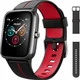 Смарт-годинник Fkant 33mm / GPS / Bluetooth / Вологозахист 5 АТМ / До 10 днів роботи / Black-Red - зображення 1