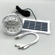 Многофункциональный Подвесной LED фонарь лампа Solar charging GR-6028 | 3 Вт, USB/Солнечная панель | Белый - изображение 3