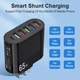 Зарядний пристрій для живлення Блок живлення для телефону 65W 5 USB + 1 Type-C Швидка зарядка PD+QC3.0 Блок зарядки для Samsung, IPhone, Xiaomi, Redmi, Huawei, Realme 542 White - зображення 7