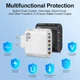 Зарядний пристрій для живлення Блок живлення для телефону 65W 5 USB + 1 Type-C Швидка зарядка PD+QC3.0 Блок зарядки для Samsung, IPhone, Xiaomi, Redmi, Huawei, Realme 542 White - зображення 6