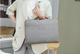 Сумка для ноутбука Slim Orang 13.3" с карманом для аксессуаров и оранжевой молнией Серая (S733-4) - изображение 3