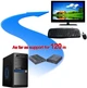Приймач для подовжувача-спліттера відеосигналу HDMI та USB до 120м по UTP кабелю Cat 5e/6 локальної мережі (KVM HDMI Extender RJ45 120 OUT) - зображення 4