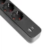 Мережевий подовжувач VIDEX ONCORD з/з 4 розетки з кнопкою 3м(3x1.5мм) та USB(QC3.0)+USB-C(PD18W) чорний - зображення 2