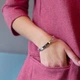 Браслет Love в білому золоті (0.6 см) б02050 Онікс - зображення 2