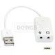 Зовнішня звукова карта Dynamode USB Sienoc 5FTP з кабелем White - зображення 3