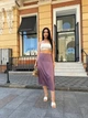 Женская шелковая юбка "Silk", лиловая дымка 46-48 - изображение 3