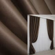 Комплект готовых штор VR-Textil Блэкаут Fusion Dimout № 834ш Коричневый 150х270 см 2 шт (30-628) - изображение 1