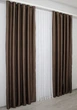 Комплект готовых штор VR-Textil Блэкаут Fusion Dimout № 834ш Коричневый 150х270 см 2 шт (30-628) - изображение 5