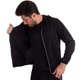 Спортивная кофта мужская на молнии SP-Sport FIt 6303 размер 2XL (180-185 см) Black - изображение 4