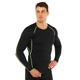 Лонслив мужской с длинным рукавом рашгард Jason J01 размер M (42-44) Black-Green - изображение 2