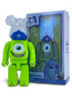 Статуетка Bearbrick x DISNEY PIXAR x Monsters Mike 400% 28 см Medicom Toy Корпорація монстрів - зображення 1