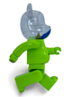 Статуетка Bearbrick x DISNEY PIXAR x Monsters Mike 400% 28 см Medicom Toy Корпорація монстрів - зображення 11