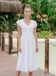 Женское белое платье Fresh Cotton 23F-832 C 50(XXL) Белый - изображение 1