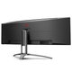 Монитор 49" AOC AG493UCX2, VA, 5120x1440, 165Гц, изгн., HDMIx3, DP, USB-C, USB-hub, HAS, цв, черный - изображение 5