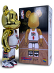 Статуетка Bearbrick x Michael Jordan 1992 x Team USA Gold Chrome 400% 28 см Medicom Toy НБА Баскетболіст - зображення 4