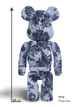 Статуэтка Bearbrick x Jackson Pollock Studio x Splash 400% 28 см Medicom Toy Буйство красок - изображение 9