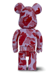 Статуетка Bearbrick x Bape x ABC Camo Pink 400% 28 см Medicom Toy Камуфляжний - зображення 10