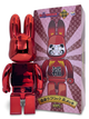 Статуэтка Bearbrick x Daruma x Rabbit Red 400% 28 см Medicom Toy Хромированный заяц - изображение 2